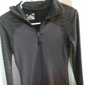 women’s black under armour quarter zip pullover